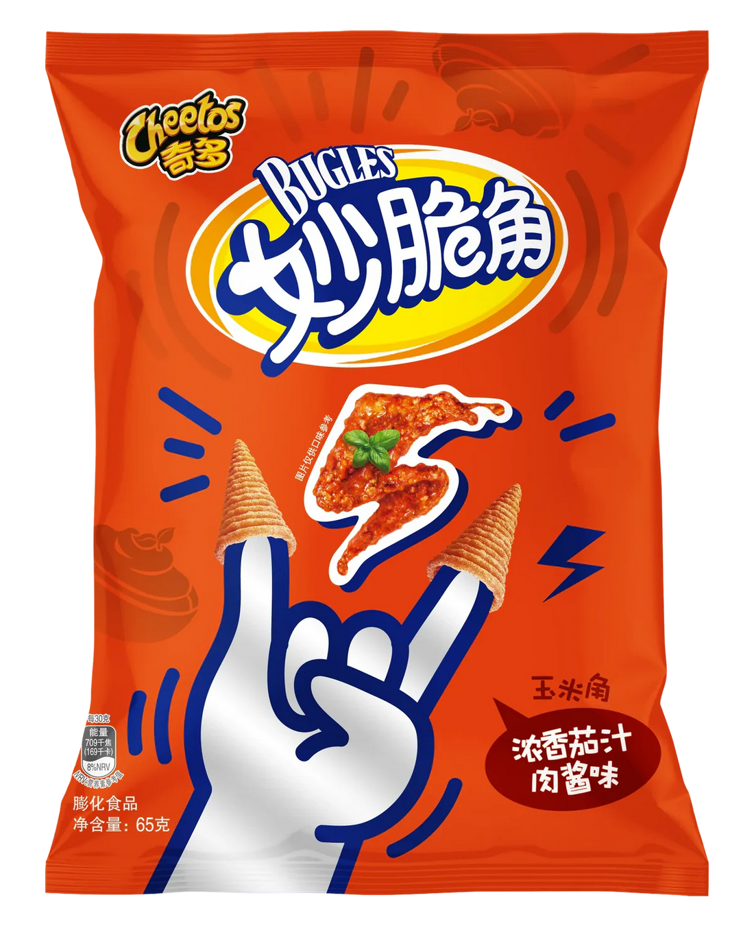 Cheetos Spicy Orange Chicken Bugles Asia